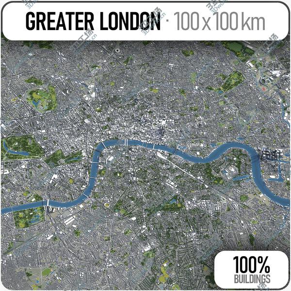 images/goods_img/20210312/Greater London - city and surroundings 3D model/1.jpg